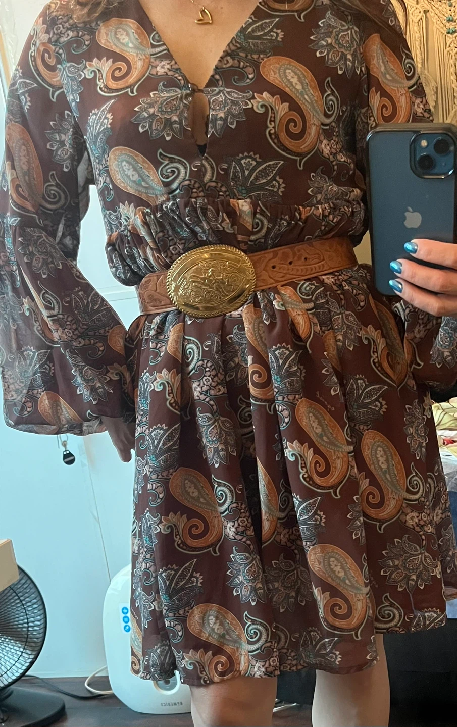 EGOIST Paisley Print Long Sleeve Dress - photo 3