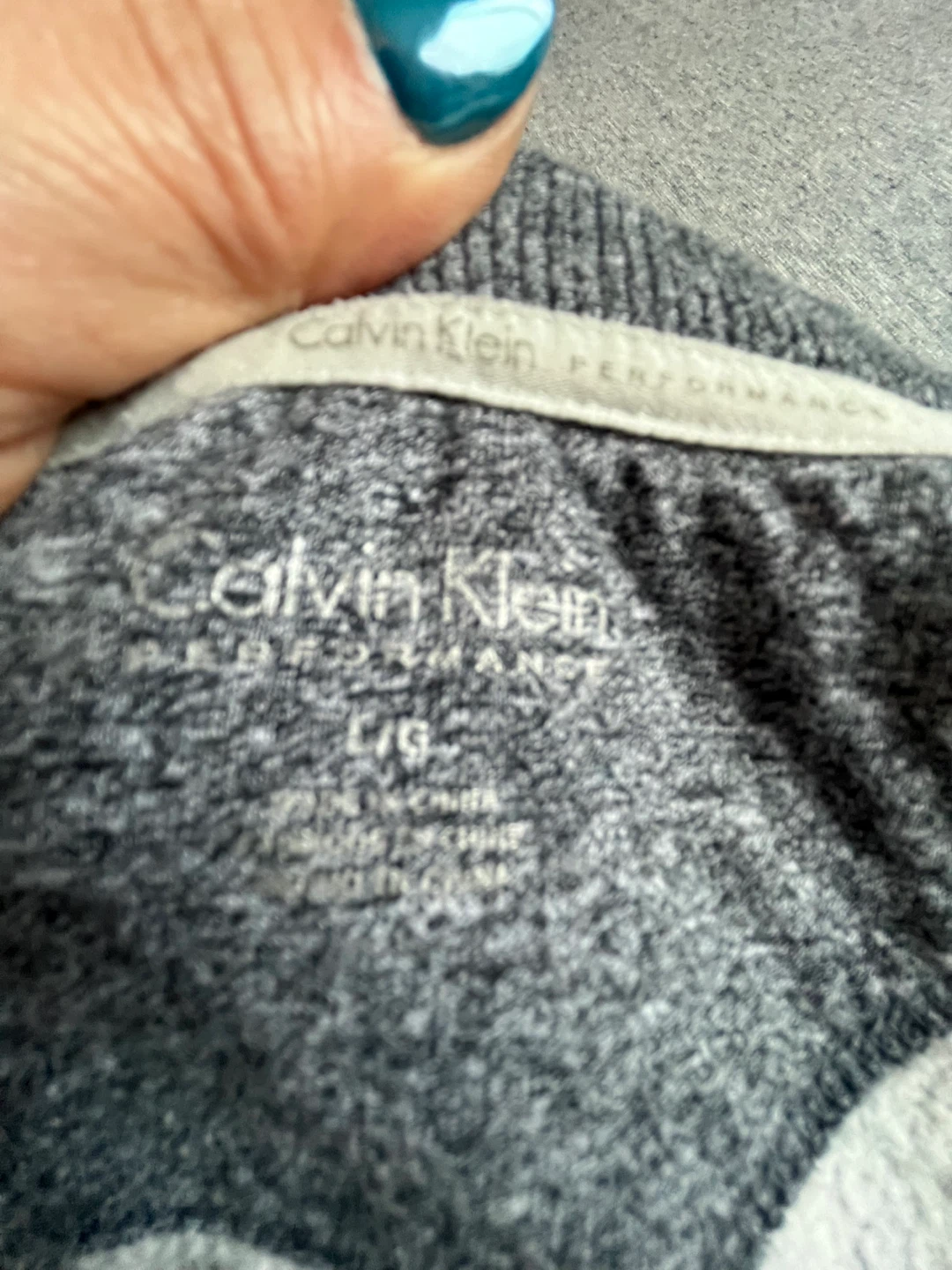 Calvin Klein Performance Grey Crewneck Sweatshirt - Size L - photo 3