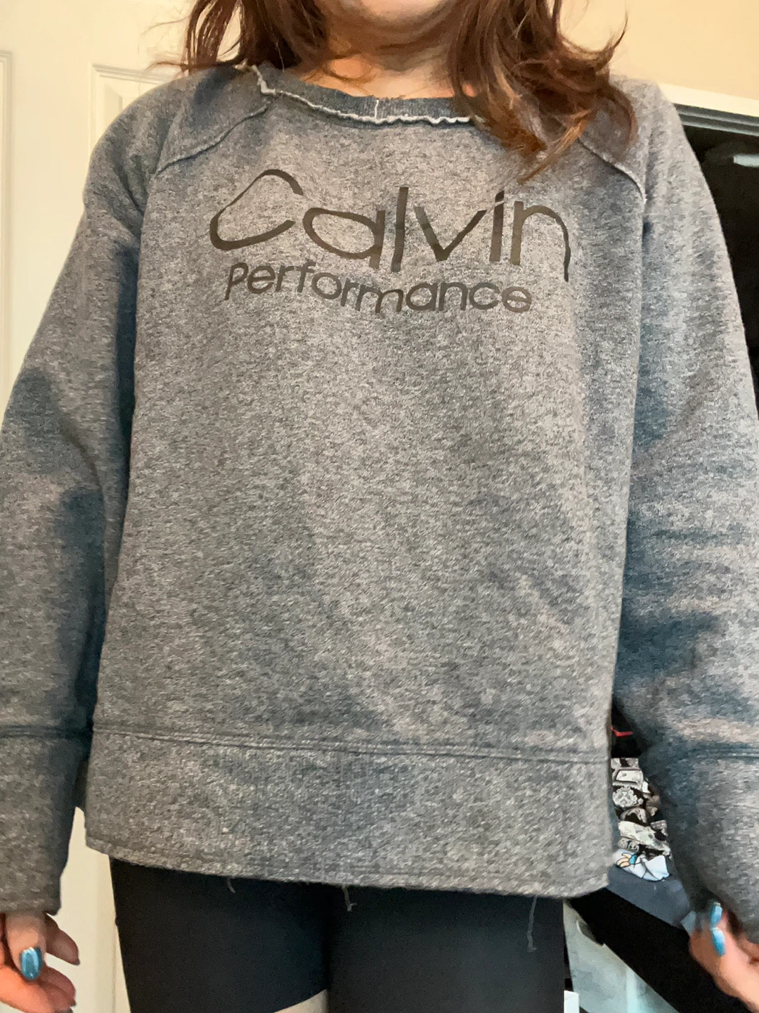 Calvin Klein Performance Grey Crewneck Sweatshirt - Size L - photo 2
