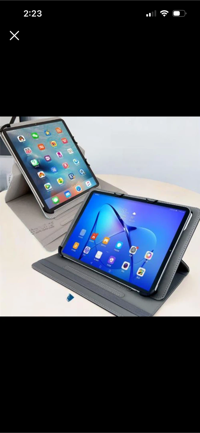 Brand New adjustable 8-12 inch Tablet Case - White