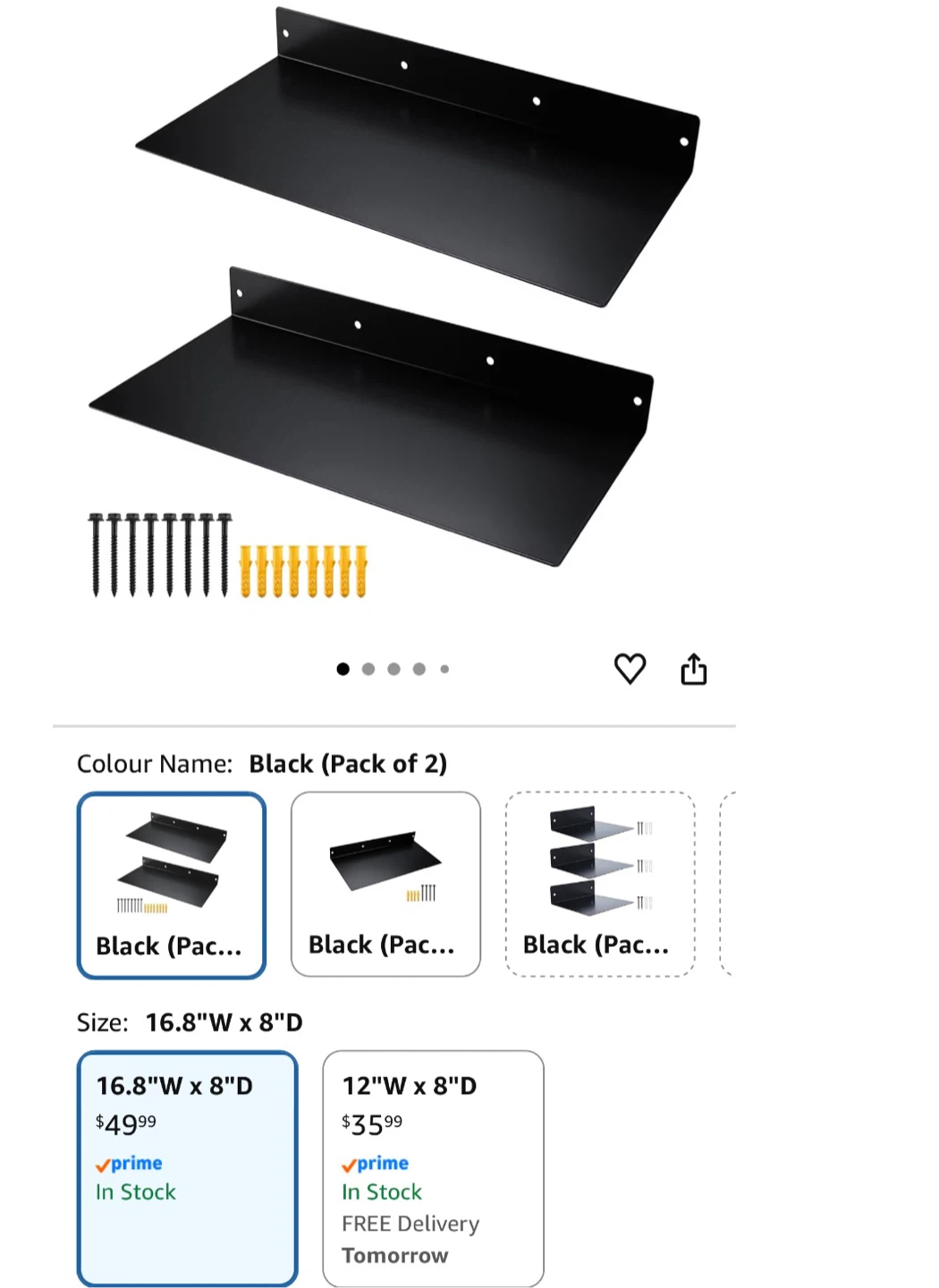 Multi-functional Steel Shelf... board Shelf Assem bly (Black)