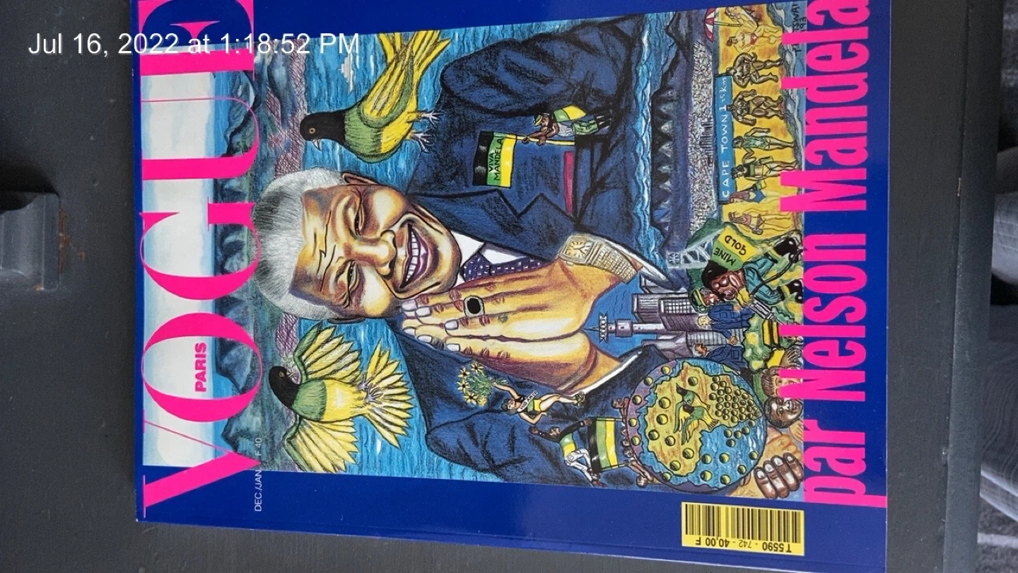 Vogue Paris Magazine par Nelson Mandela Dec./Jan.