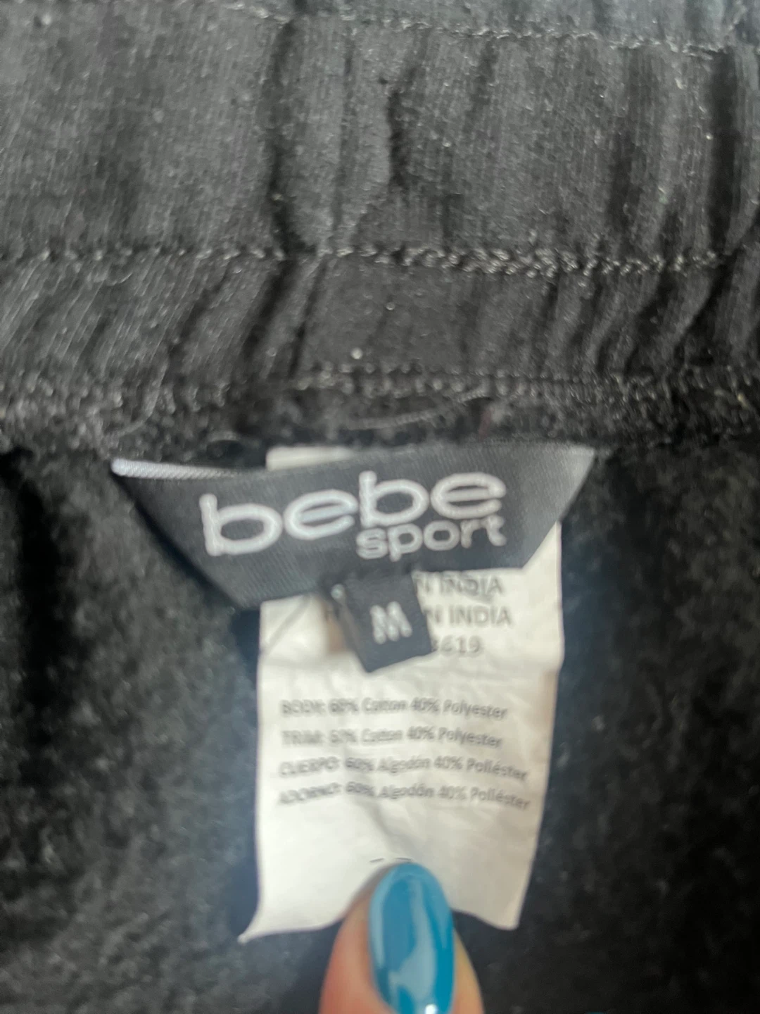 Bebe Sport Black Hoodie and Jogger Set - Size M - photo 3
