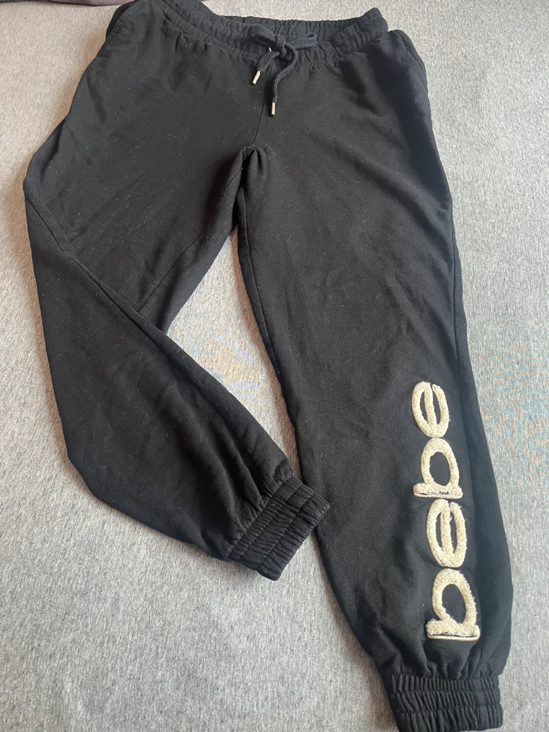 Bebe Sport Black Hoodie and Jogger Set - Size M - photo 2