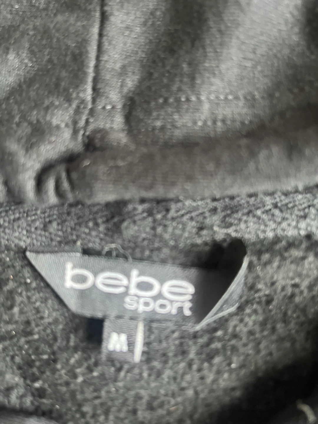 Bebe Sport Black Hoodie and Jogger Set - Size M - photo 4