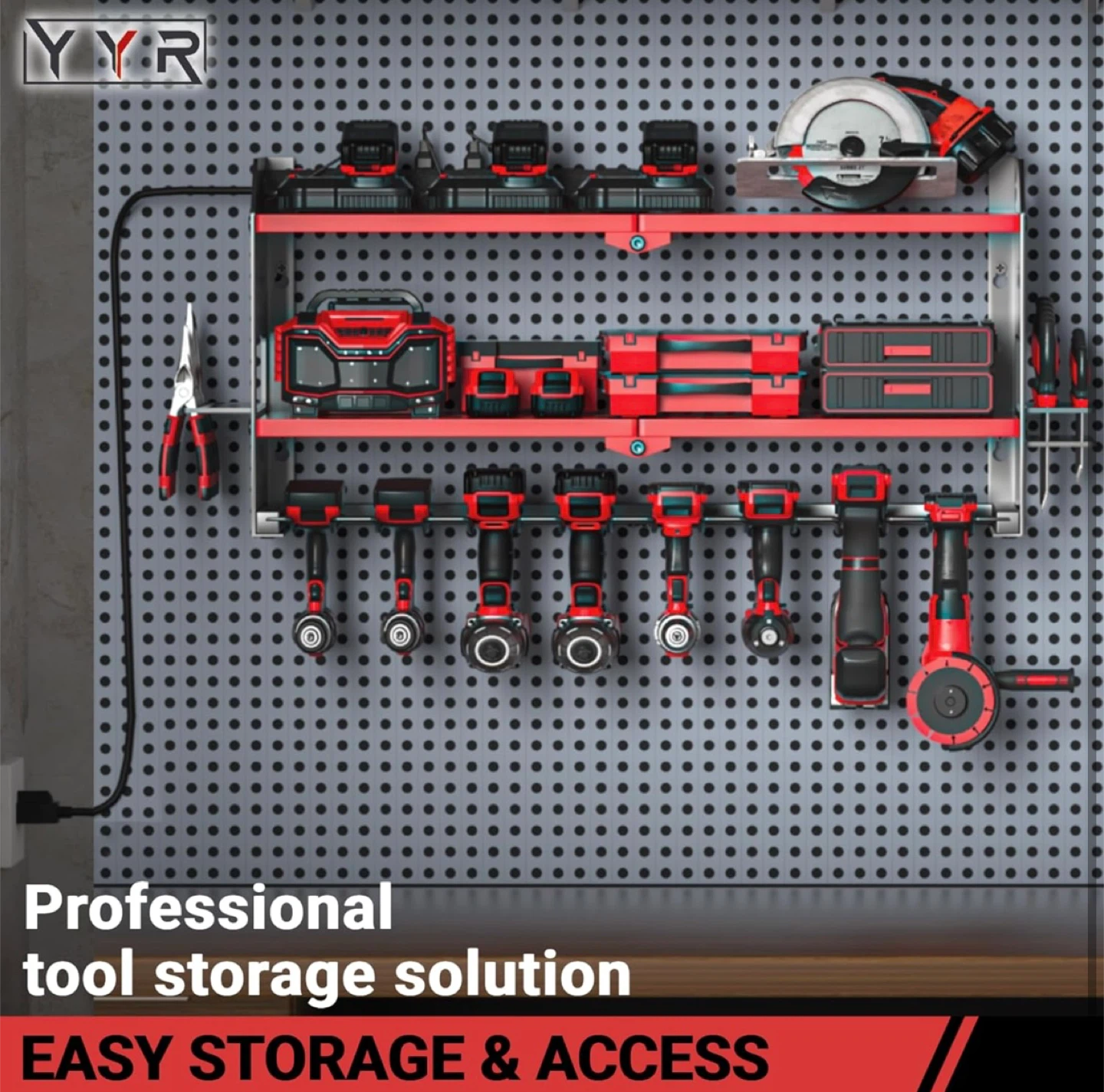 Power Tool Organizer with Charging Station - photo 5