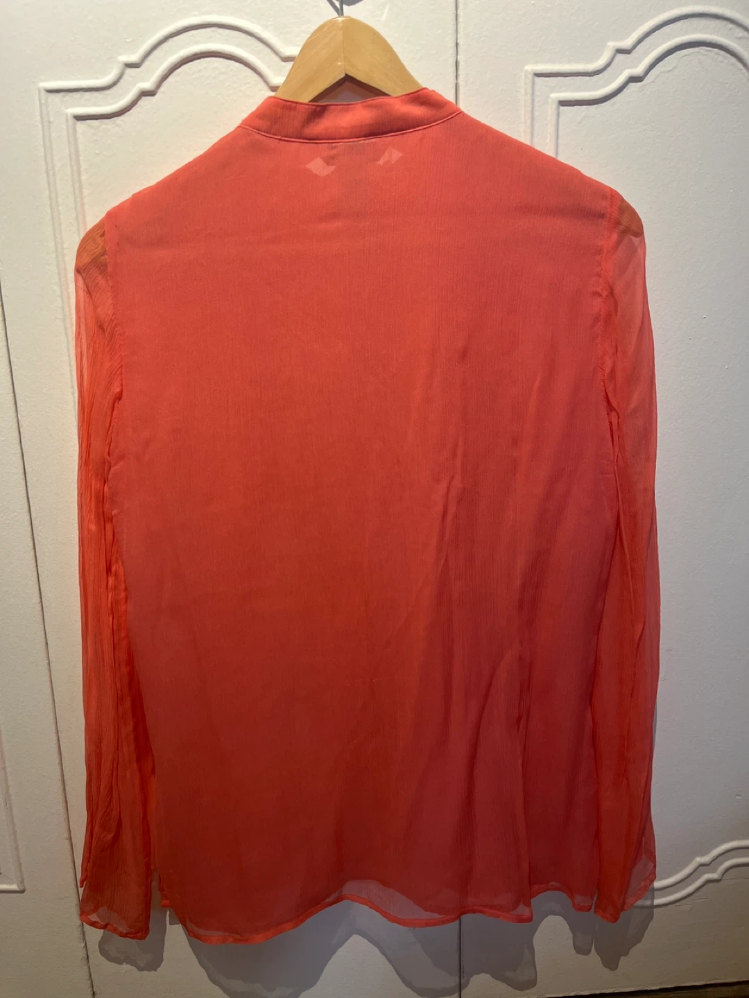 Vintage Carole Little Coral Silk Beaded Tunic Top Size M - photo 3