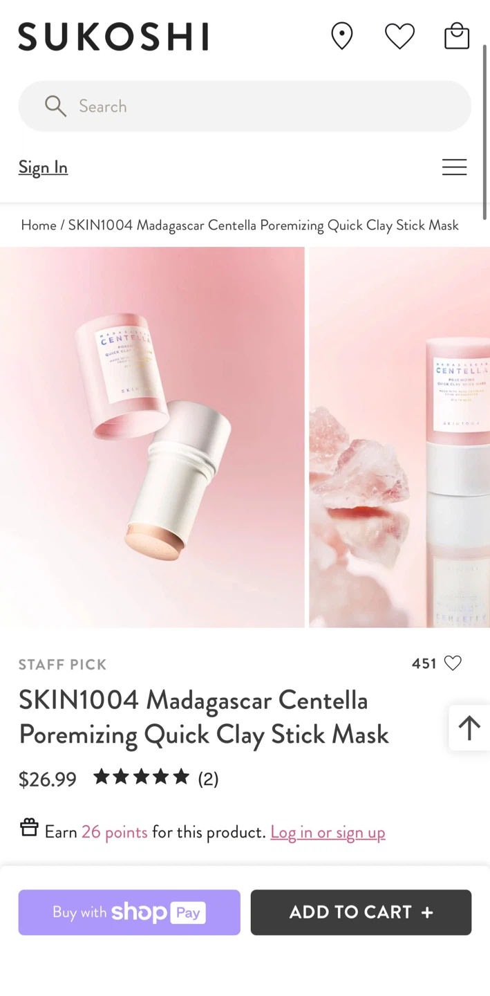 100%  Authentic SKIN1004 Centella Quick Clay Stick Mask - photo 3