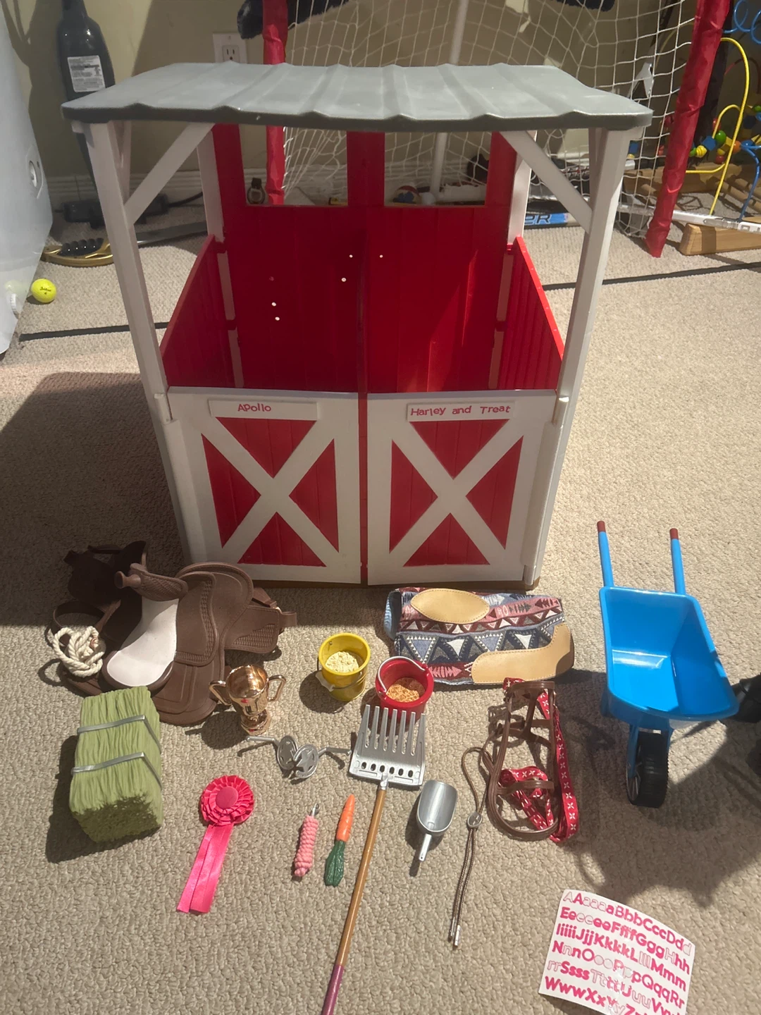 Doll Horse Stable Playset with Accessories - photo 5
