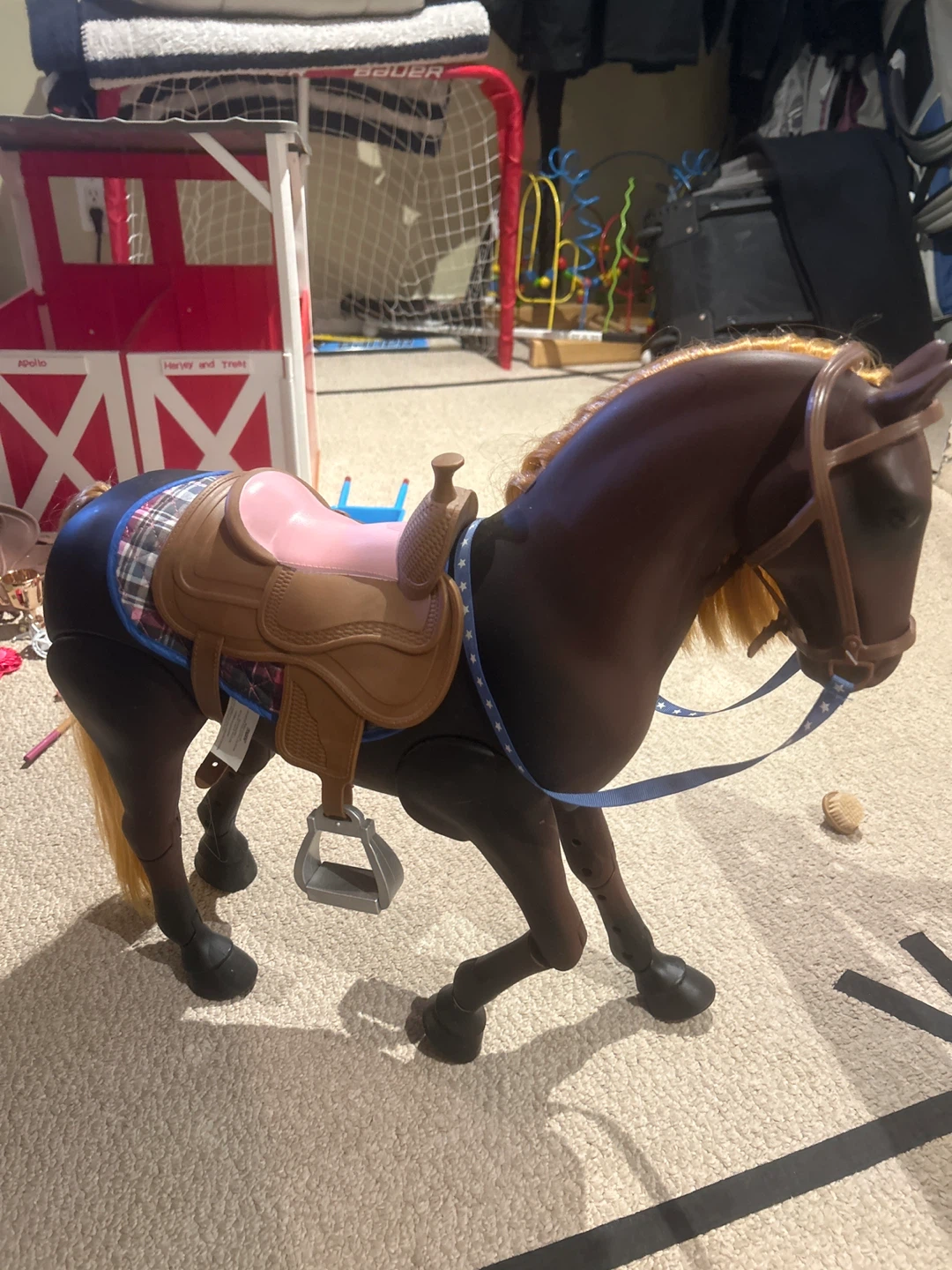 Doll Horse Stable Playset with Accessories - photo 4