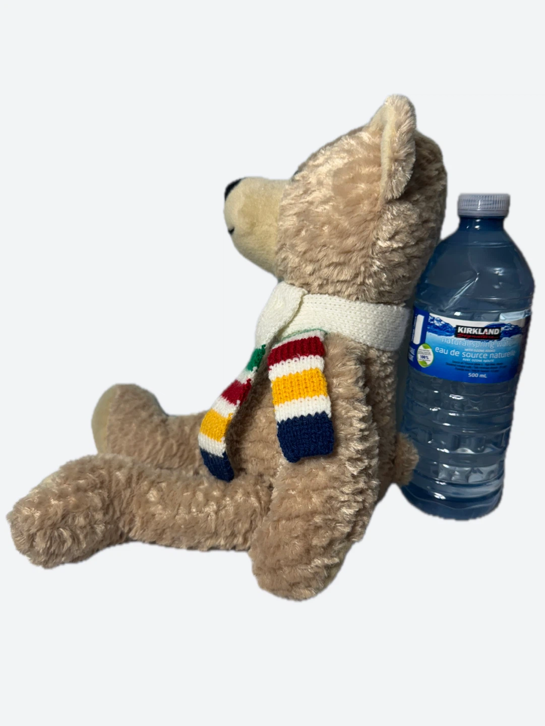 HBC Hudson’s Bay Company 2002 Brown Teddy Bear 15" Stripes Scarf - photo 2