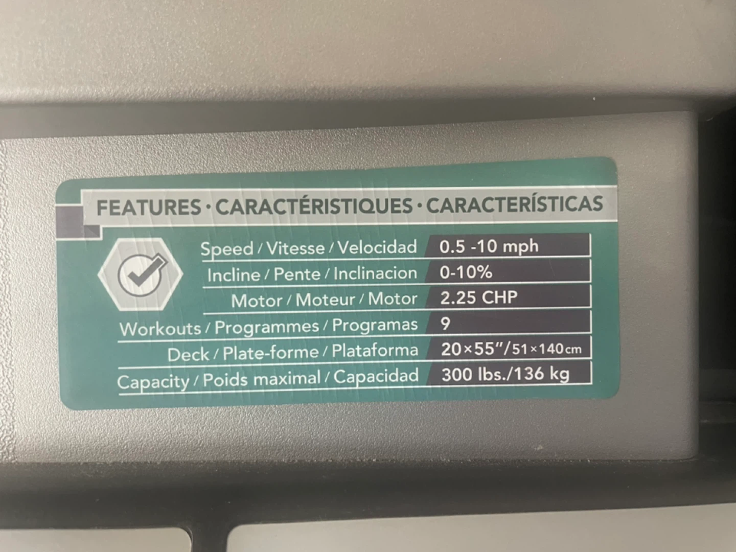 Horizon CT15.3 Treadmill - photo 2