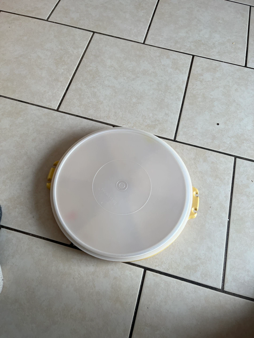 Yellow Divided Serving Tray with Lid - photo 3