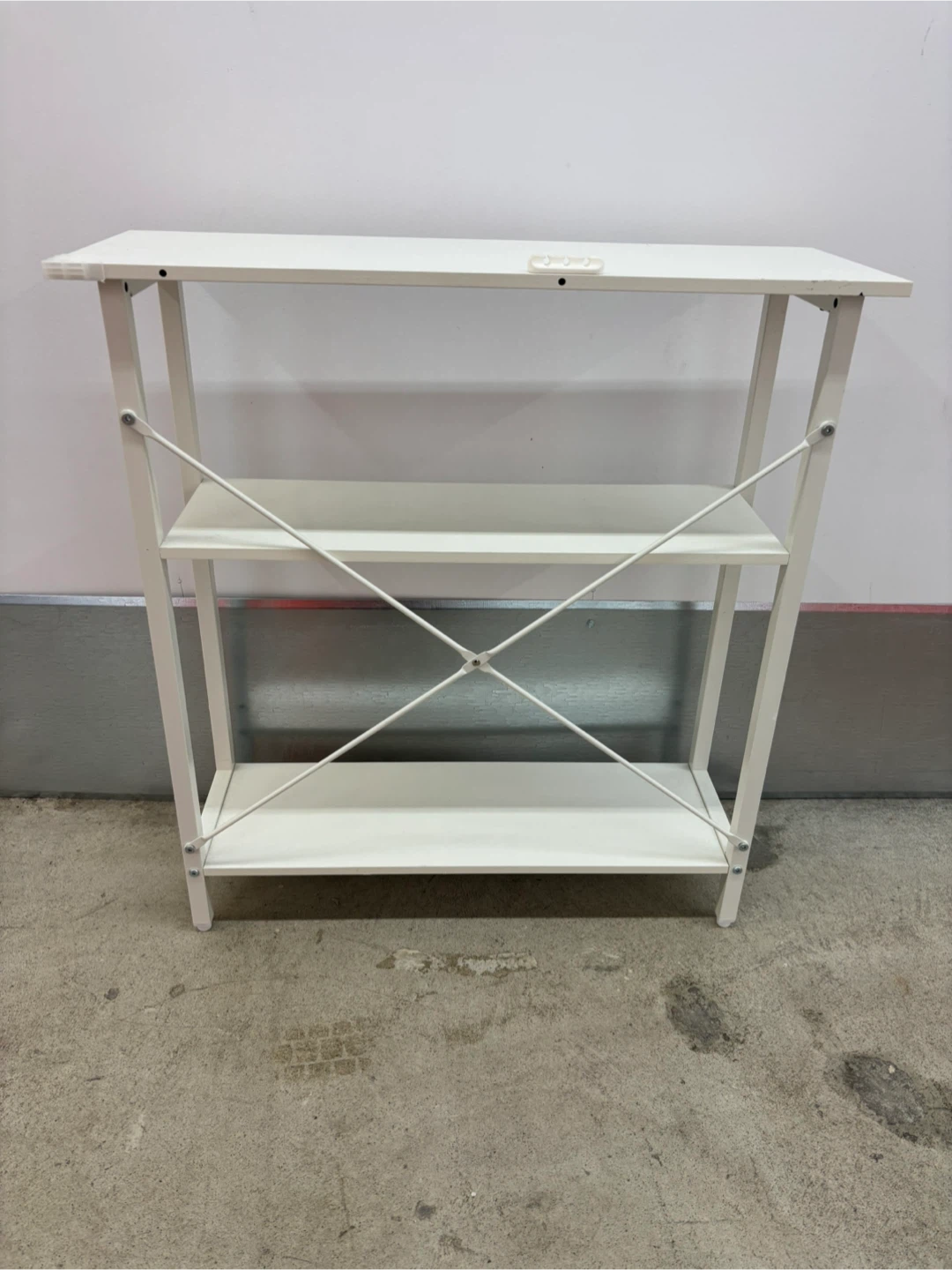 White 3-Shelf Storage Unit - photo 2