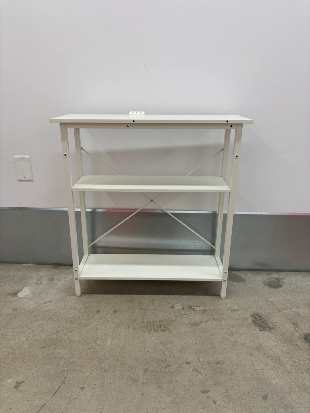White 3-Shelf Storage Unit