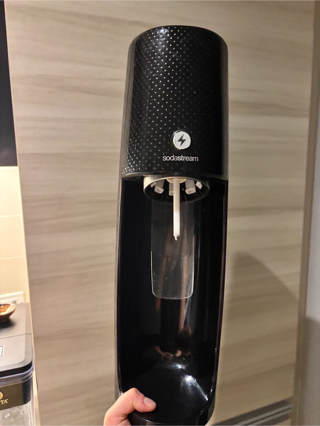 Black SodaStream Sparkling Water Maker