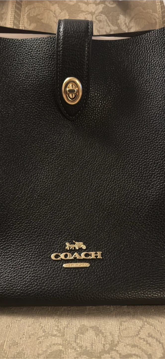 Coach Hadley Turnlock Tote Bag - Black - photo 5