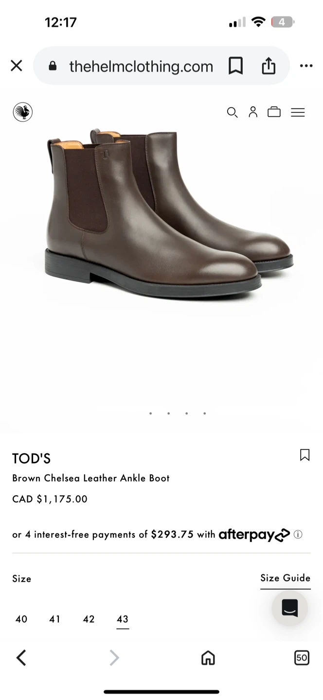 TOD'S Brown Leather Chelsea Ankle Boots - photo 2