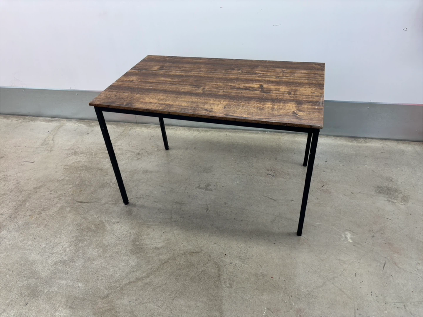 Wood and Metal Desk with Bench - photo 3