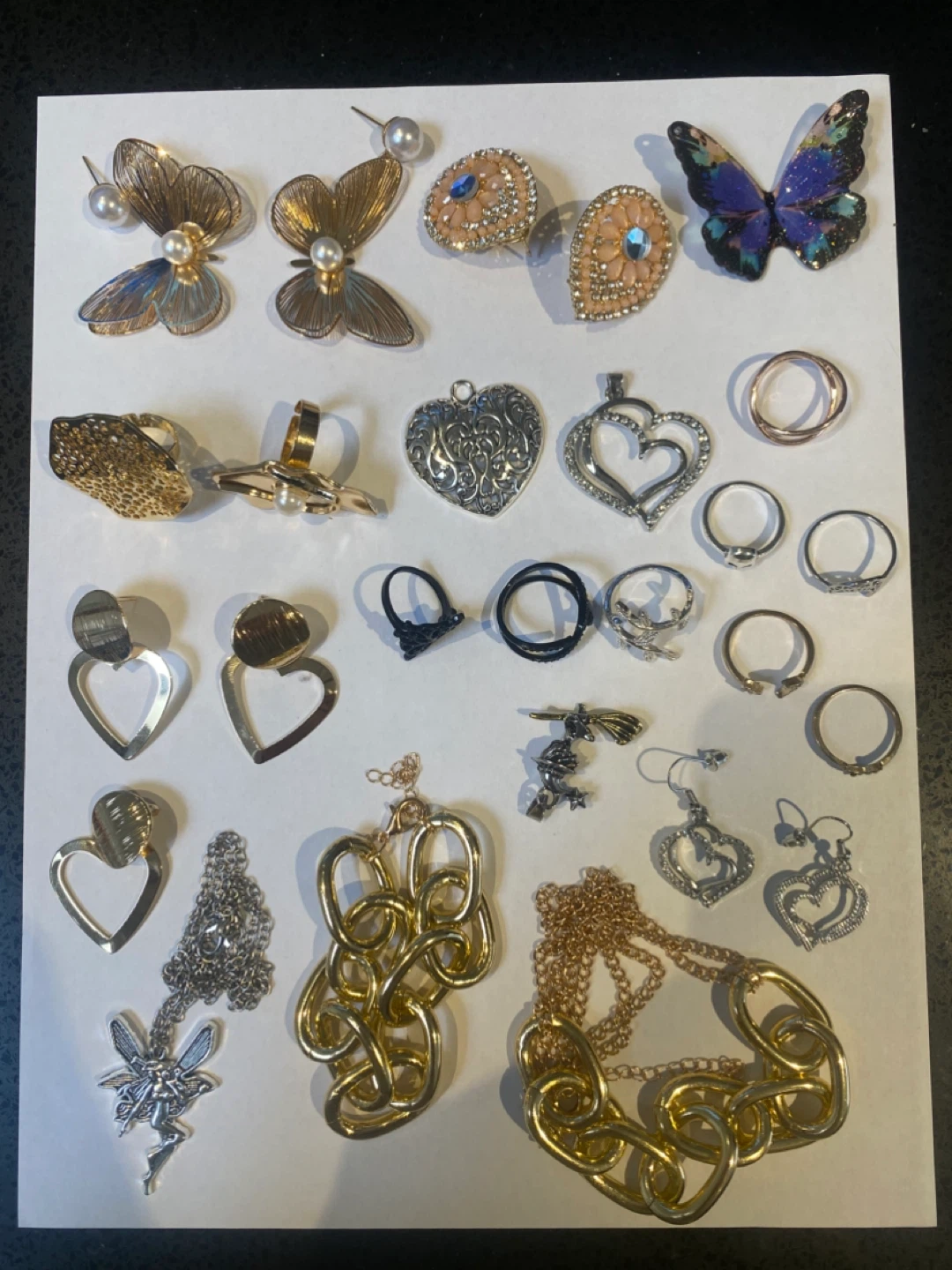 Assorted Fashion Jewellery - Gold & Silver Tones