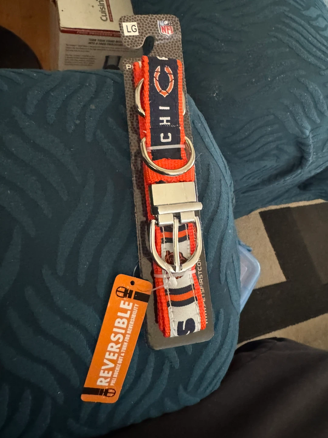 Pets First Chicago Bears Pet Collar - Large