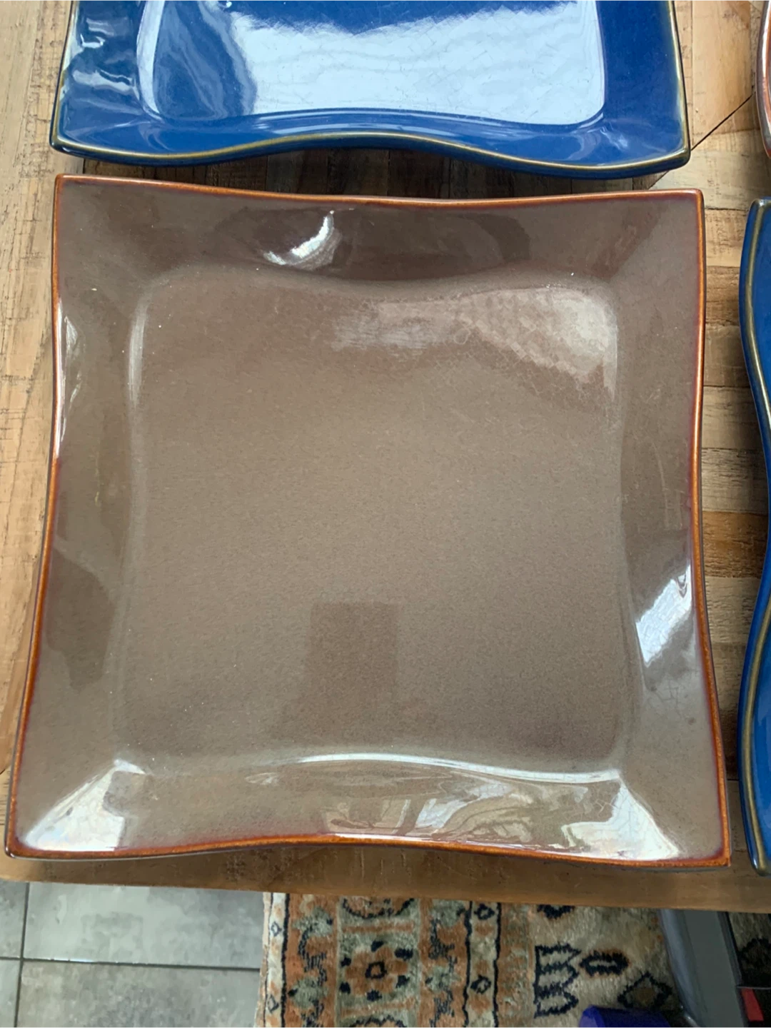 Set of 4 Square Plates - photo 2