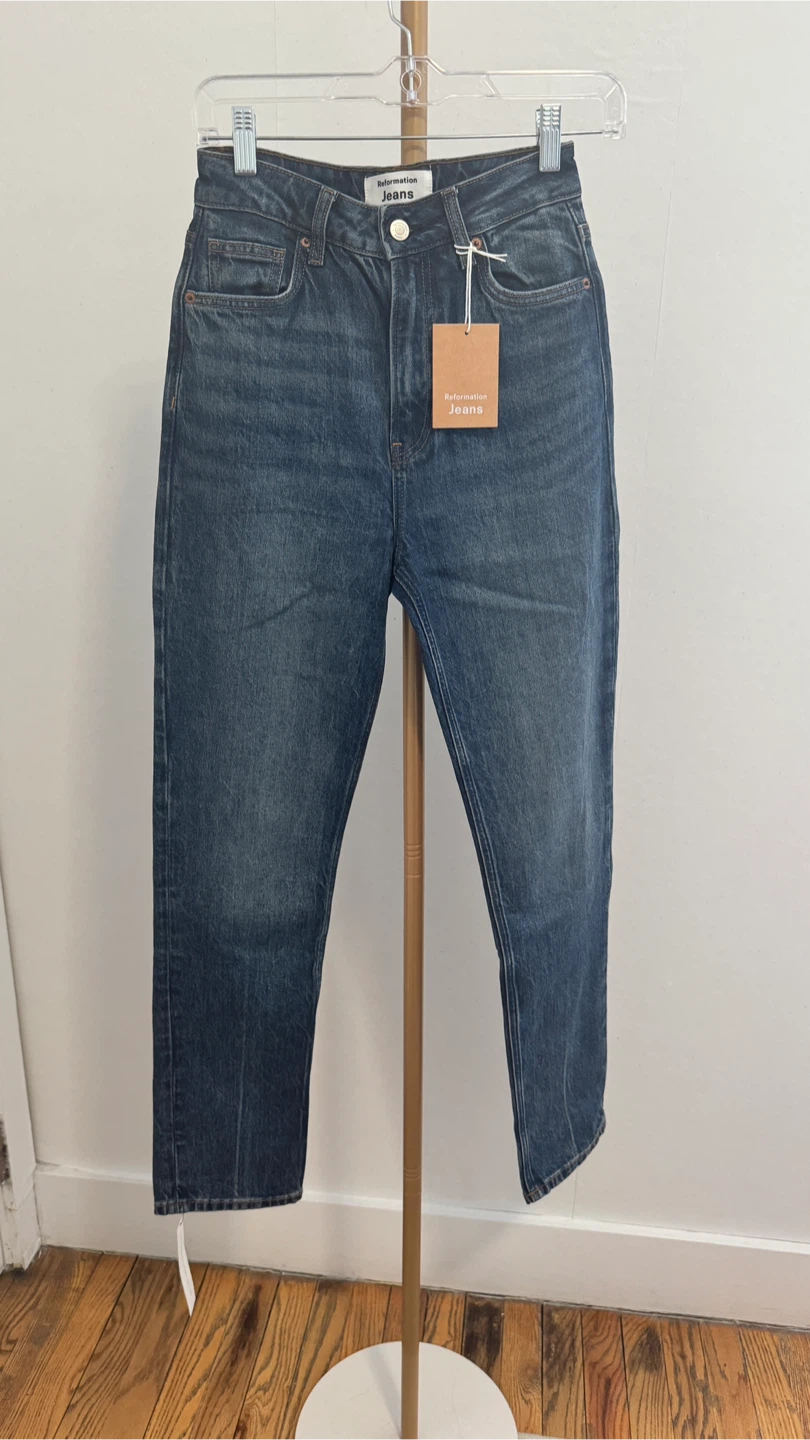Reformation Je Liza Ultra High Rise, straight Leg Size 26