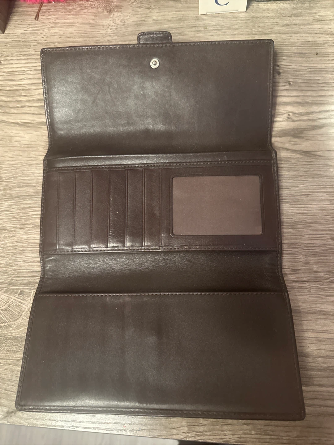 Coach Signature C Brown Canvas Wallet - photo 2