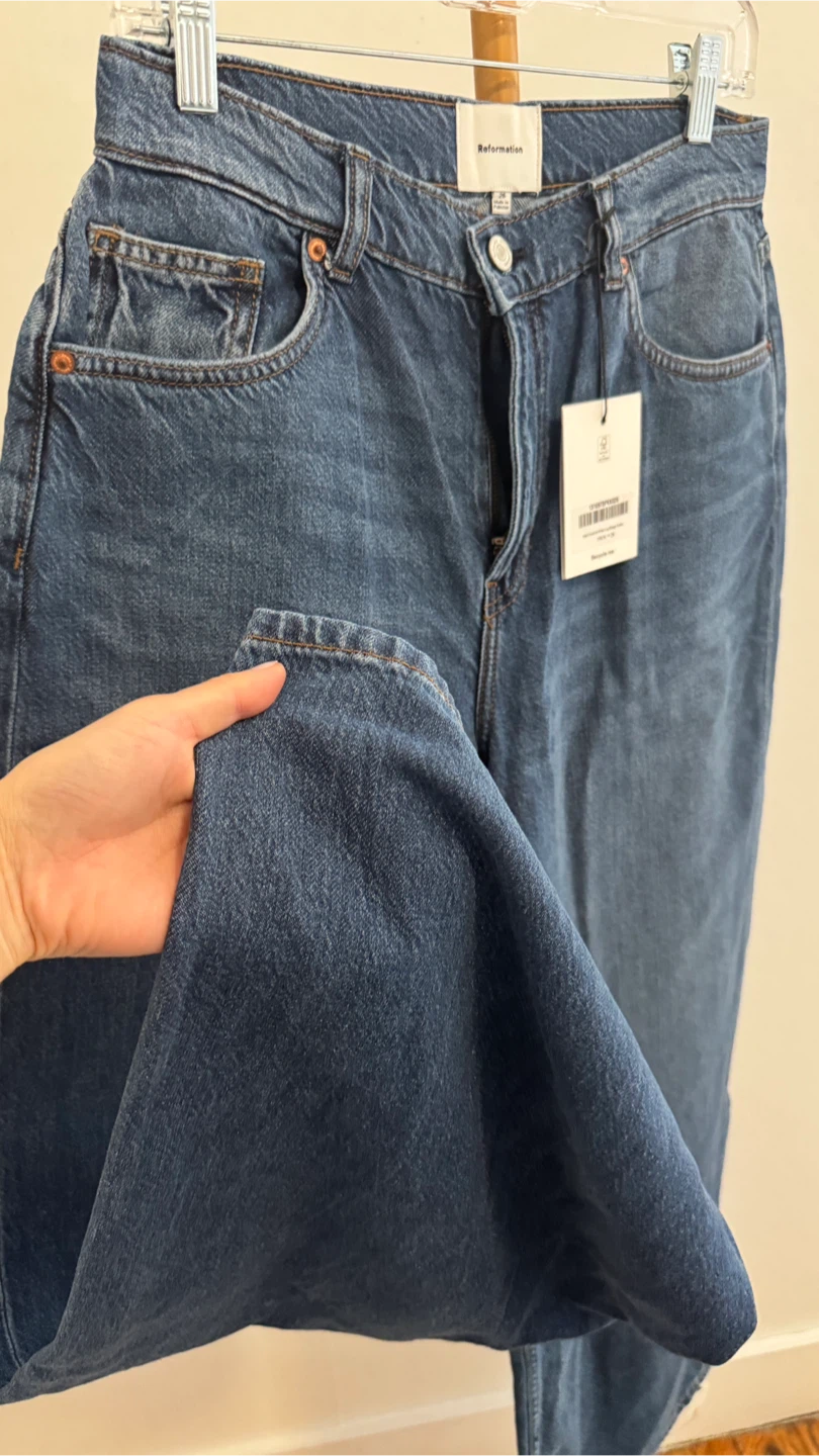 Reformation Jeans high waist wide leg Size 26 - photo 3