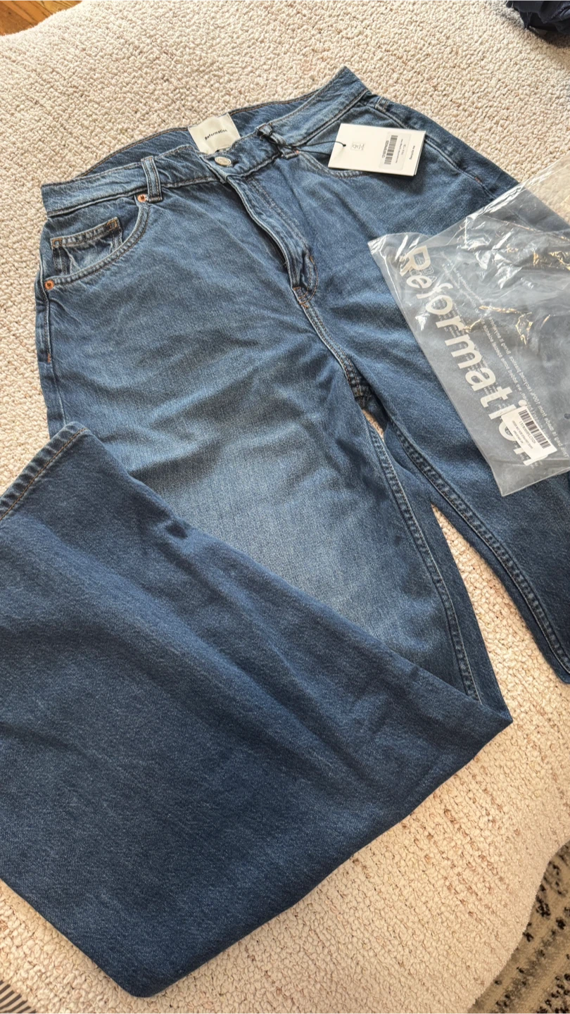 Reformation Jeans high waist wide leg Size 26 - photo 4