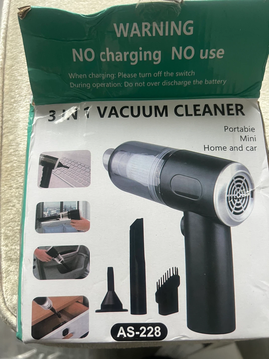 3-in-1 Portable Mini Vacuum Cleaner AS-228 - photo 2