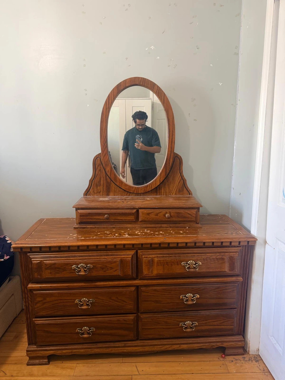 Wood Dresser with Mirror and Jewelry Box - photo 3