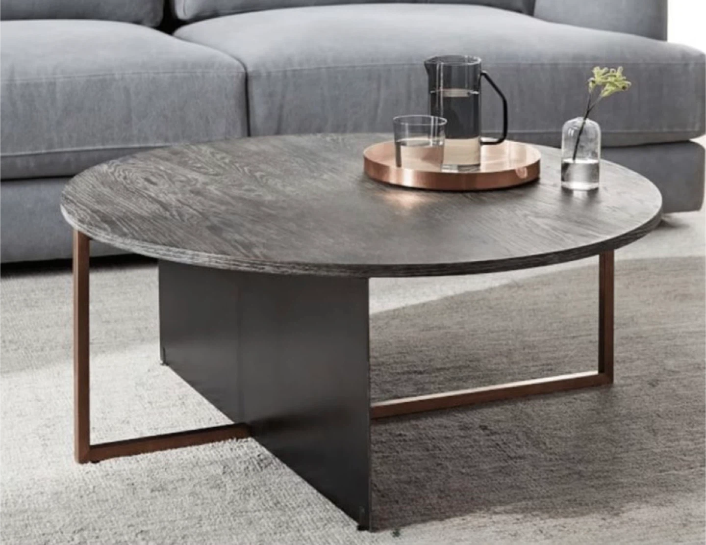 West Elm Wood Round Coffee Table (46")