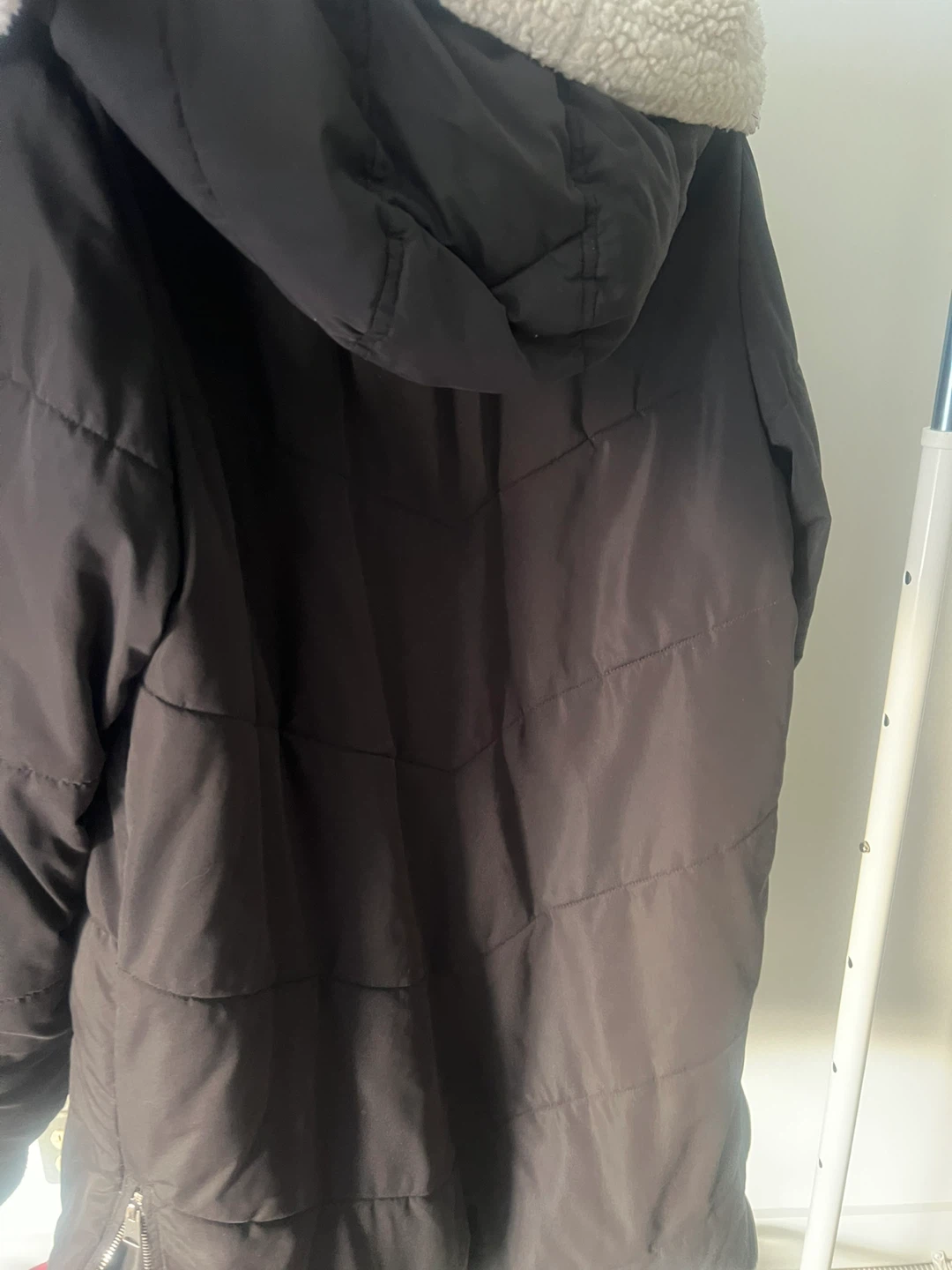 Garage Black Sherpa Lined Winter Jacket - photo 5