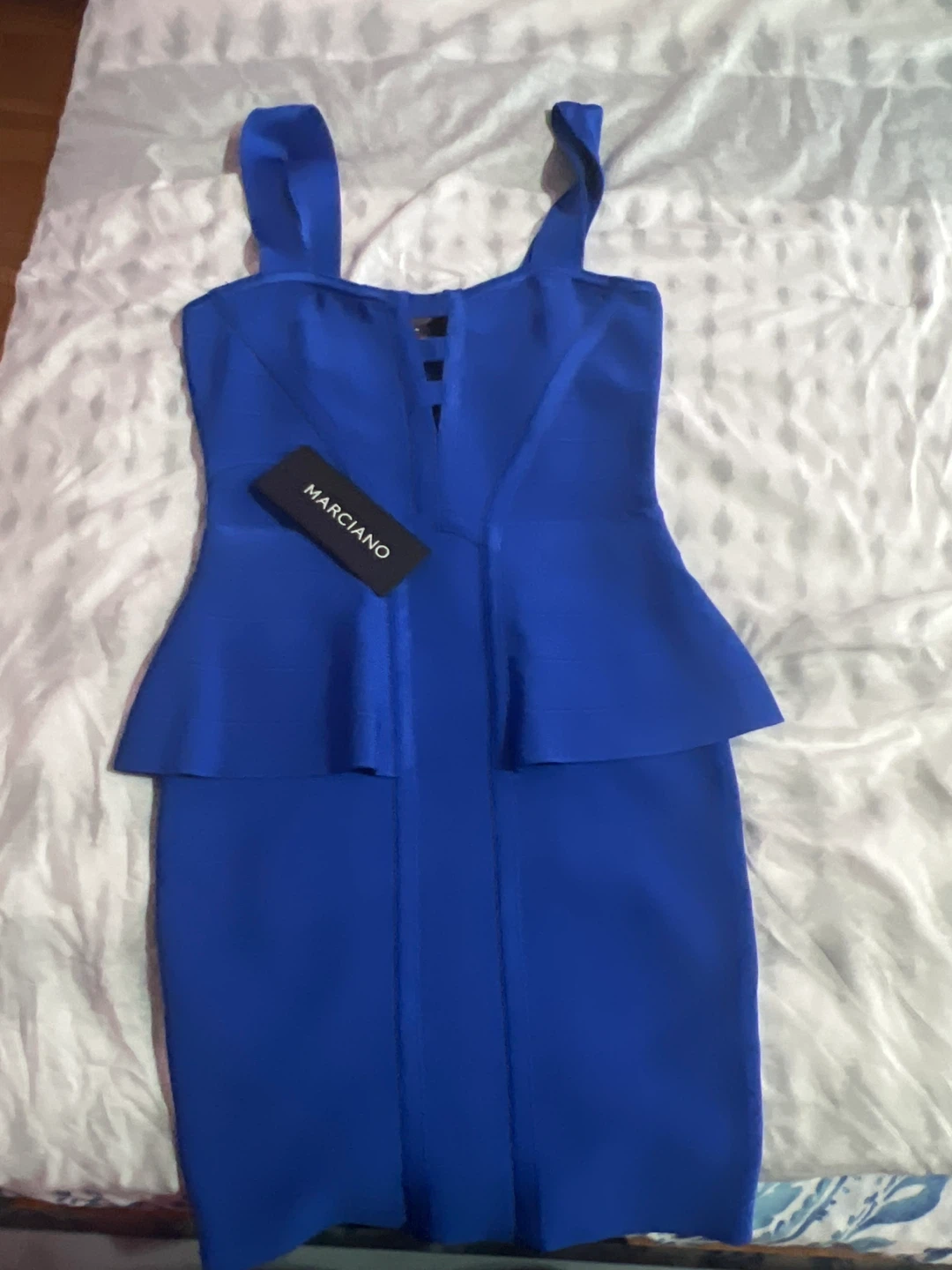 Guess Marciano Blue Bandage Dress