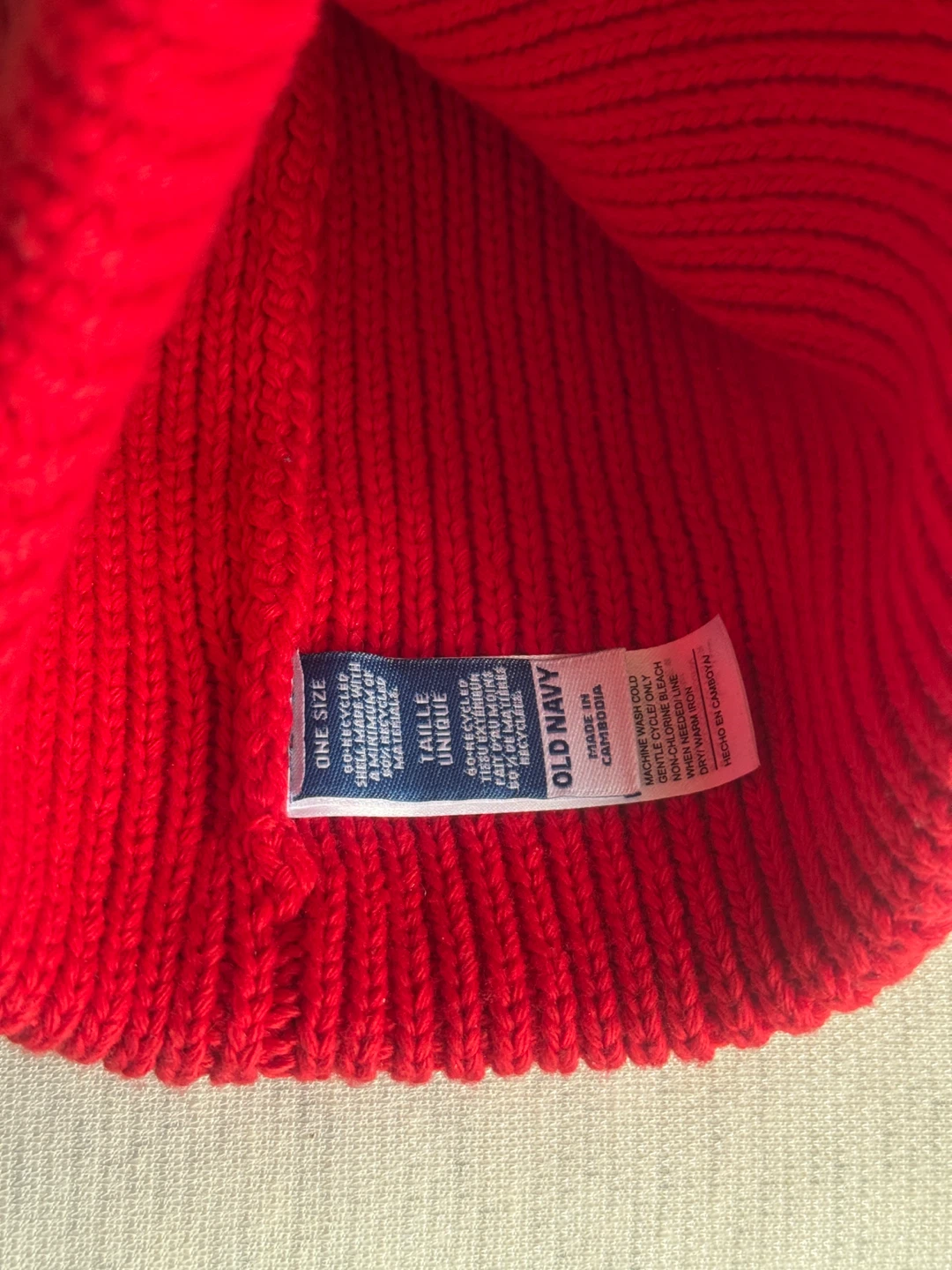 Old Navy Red Knit Beanie - photo 2