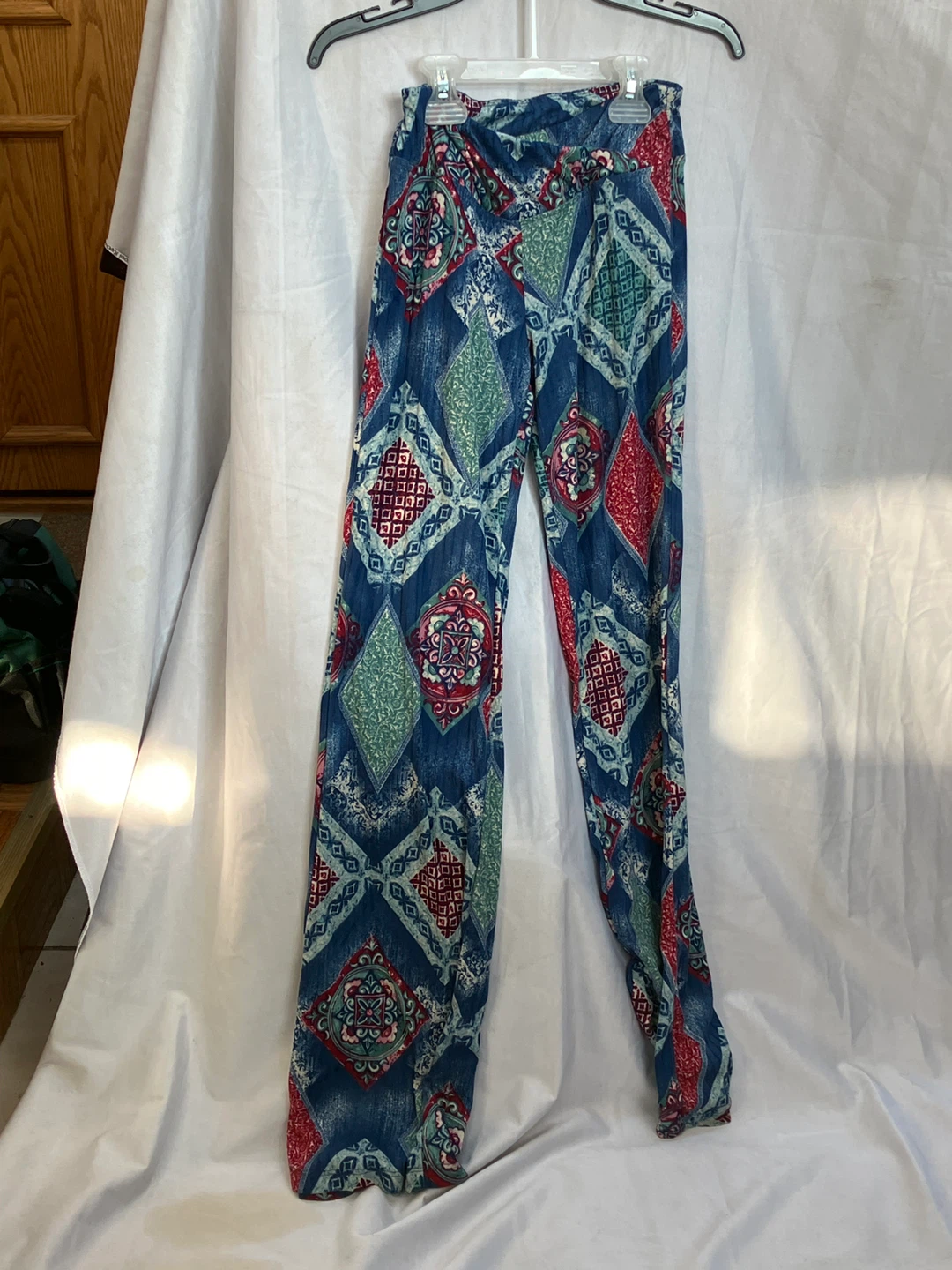 Boho Patterned Bell Bottom Pants