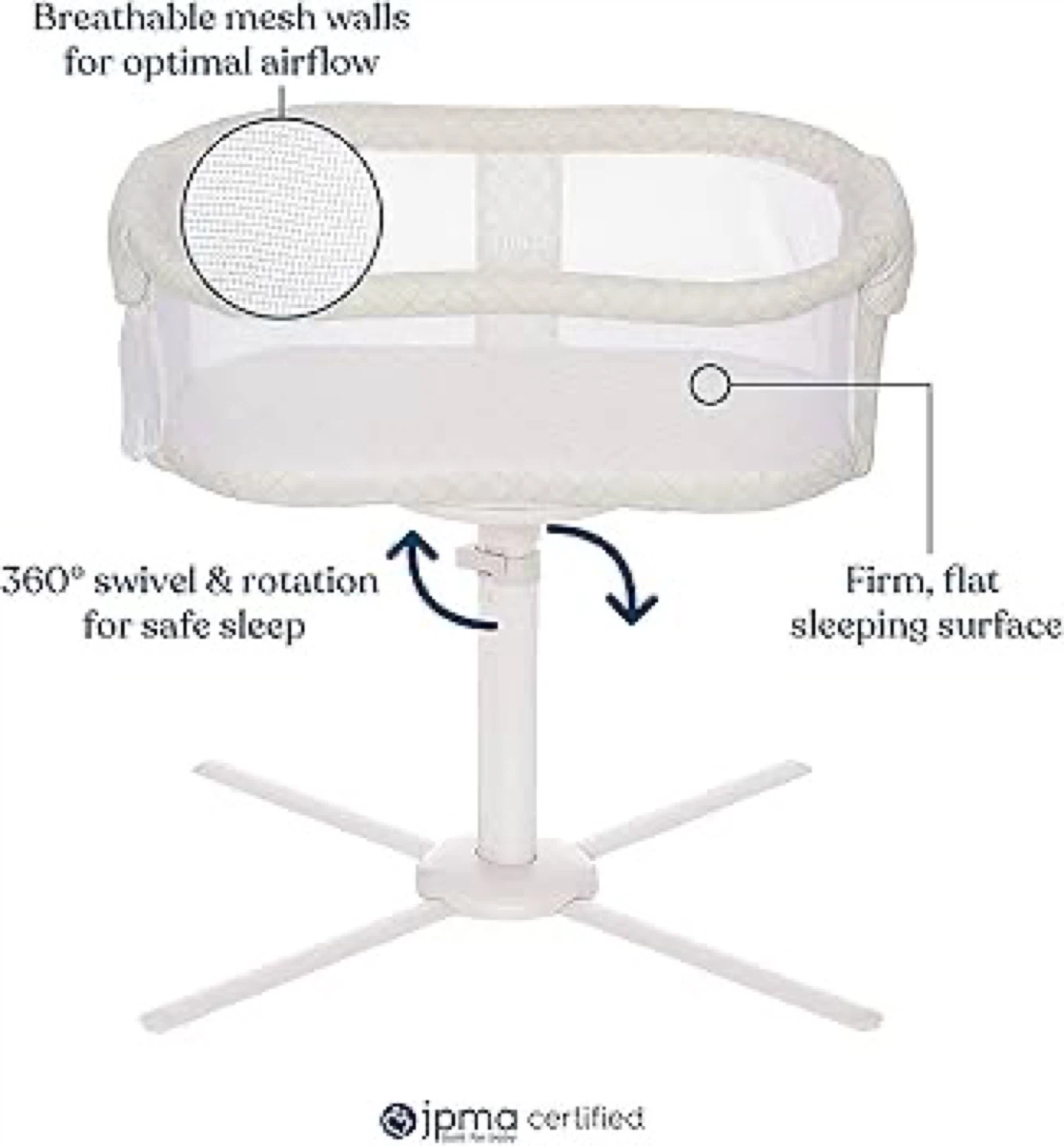 Baby Bassinet with Swivel Feature