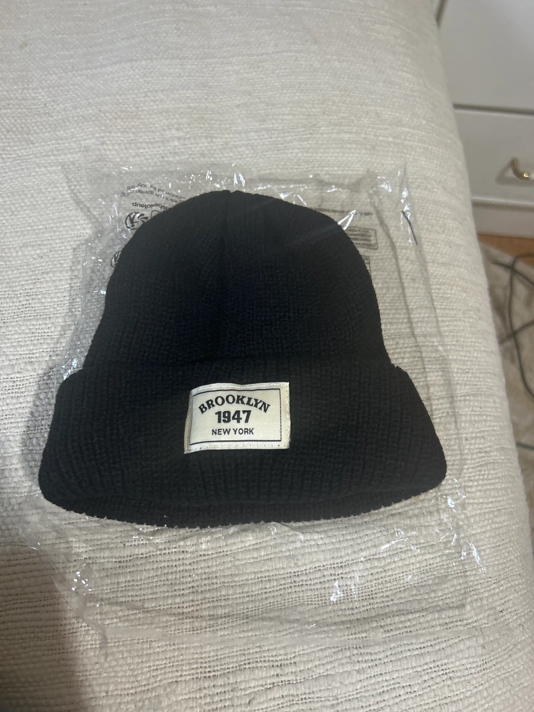 Black Brooklyn 1947 Beanie Hat - photo 2
