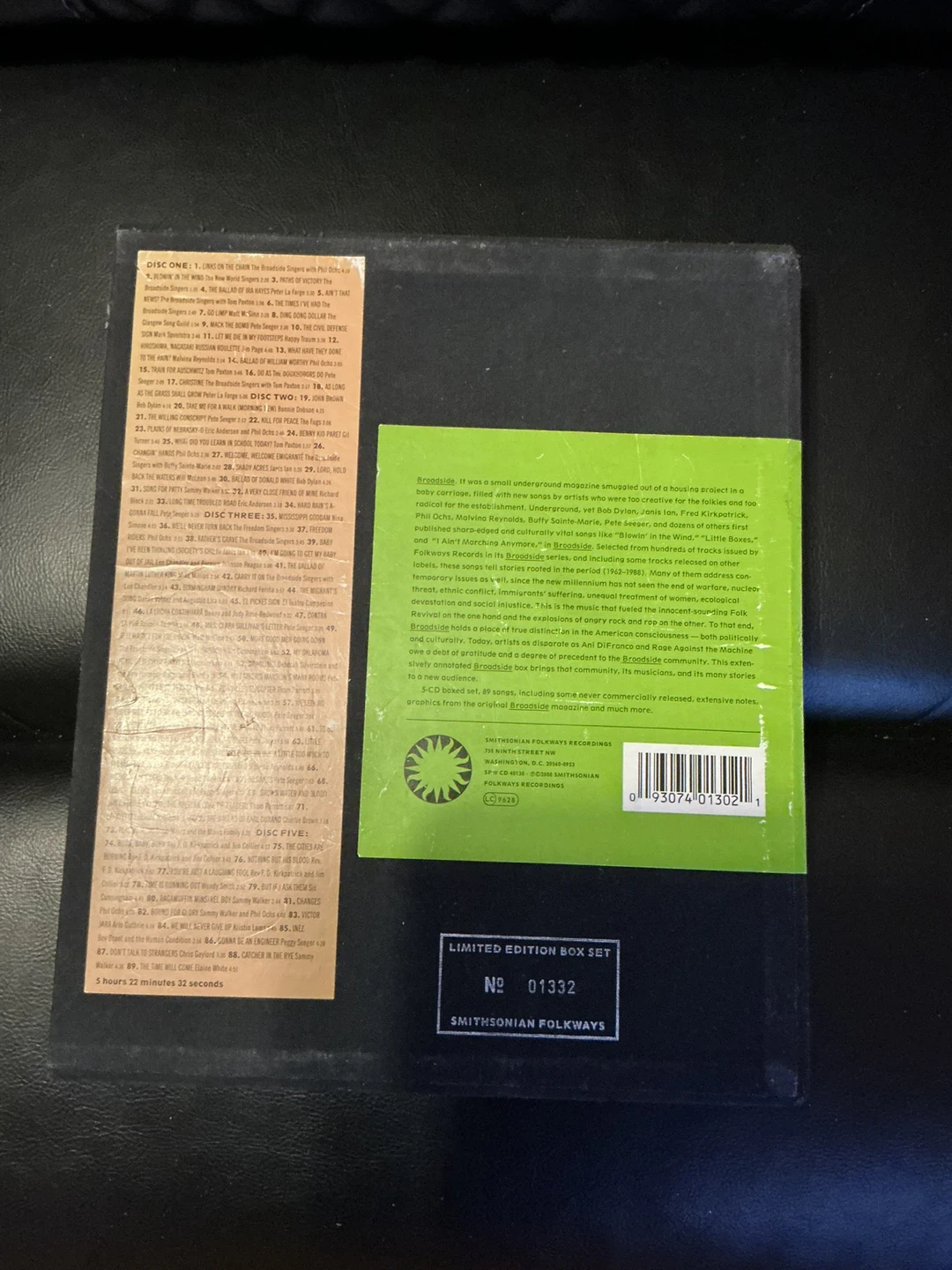The Best Of Broadside 1962-1988 5 Discs Included With Book - photo 2