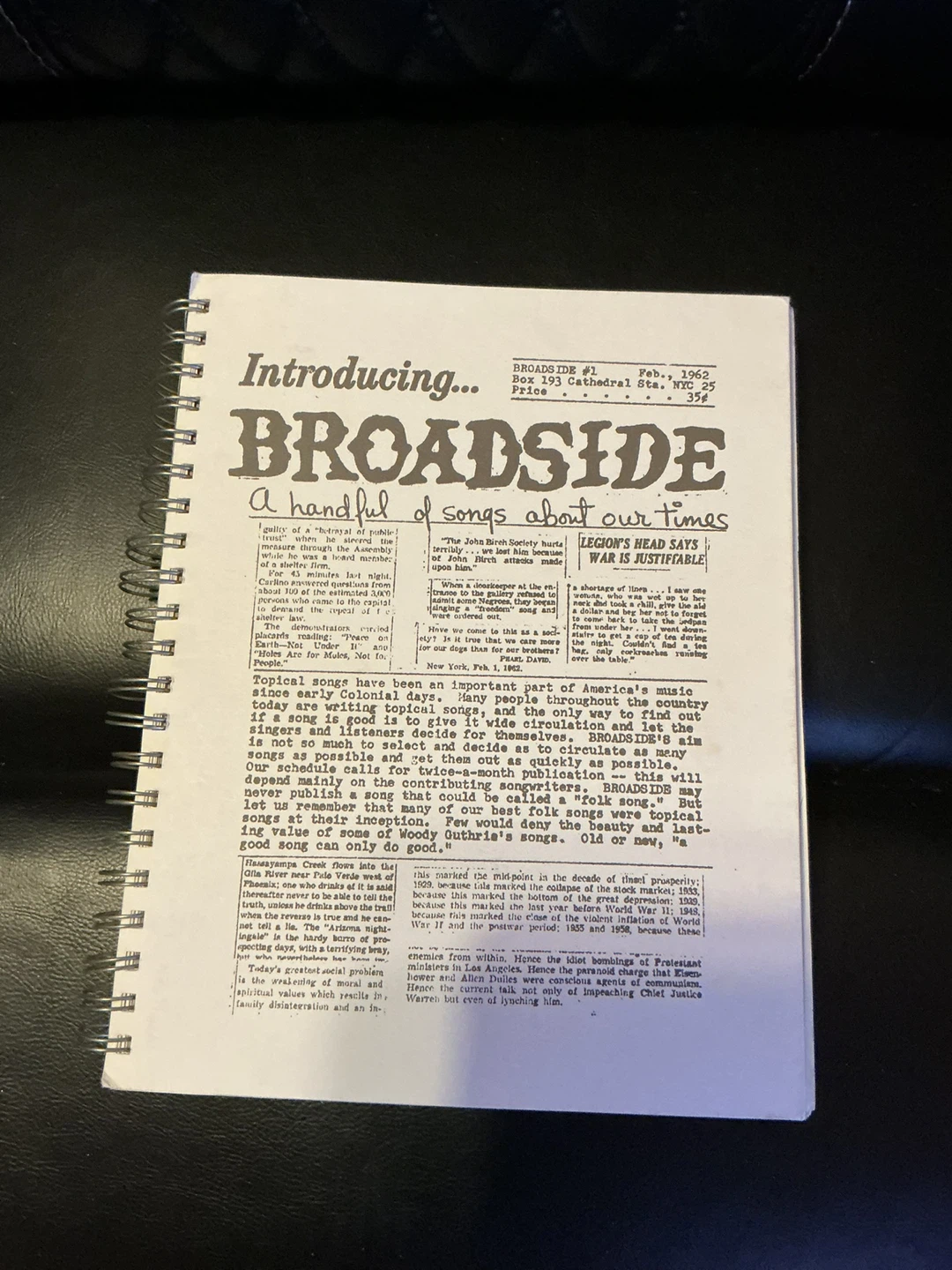 The Best Of Broadside 1962-1988 5 Discs Included With Book - photo 3