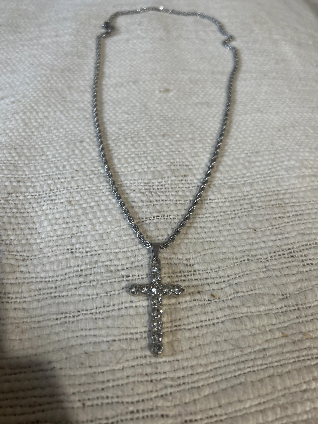 Men's Cross Pendant Chain Necklace - photo 2
