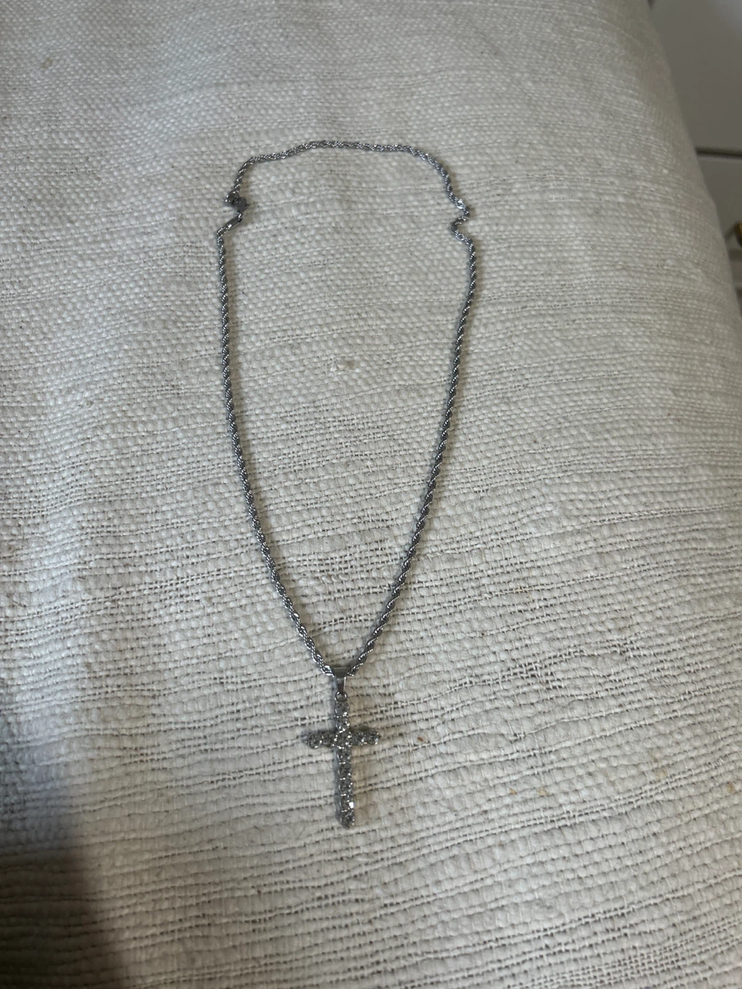Men's Cross Pendant Chain Necklace