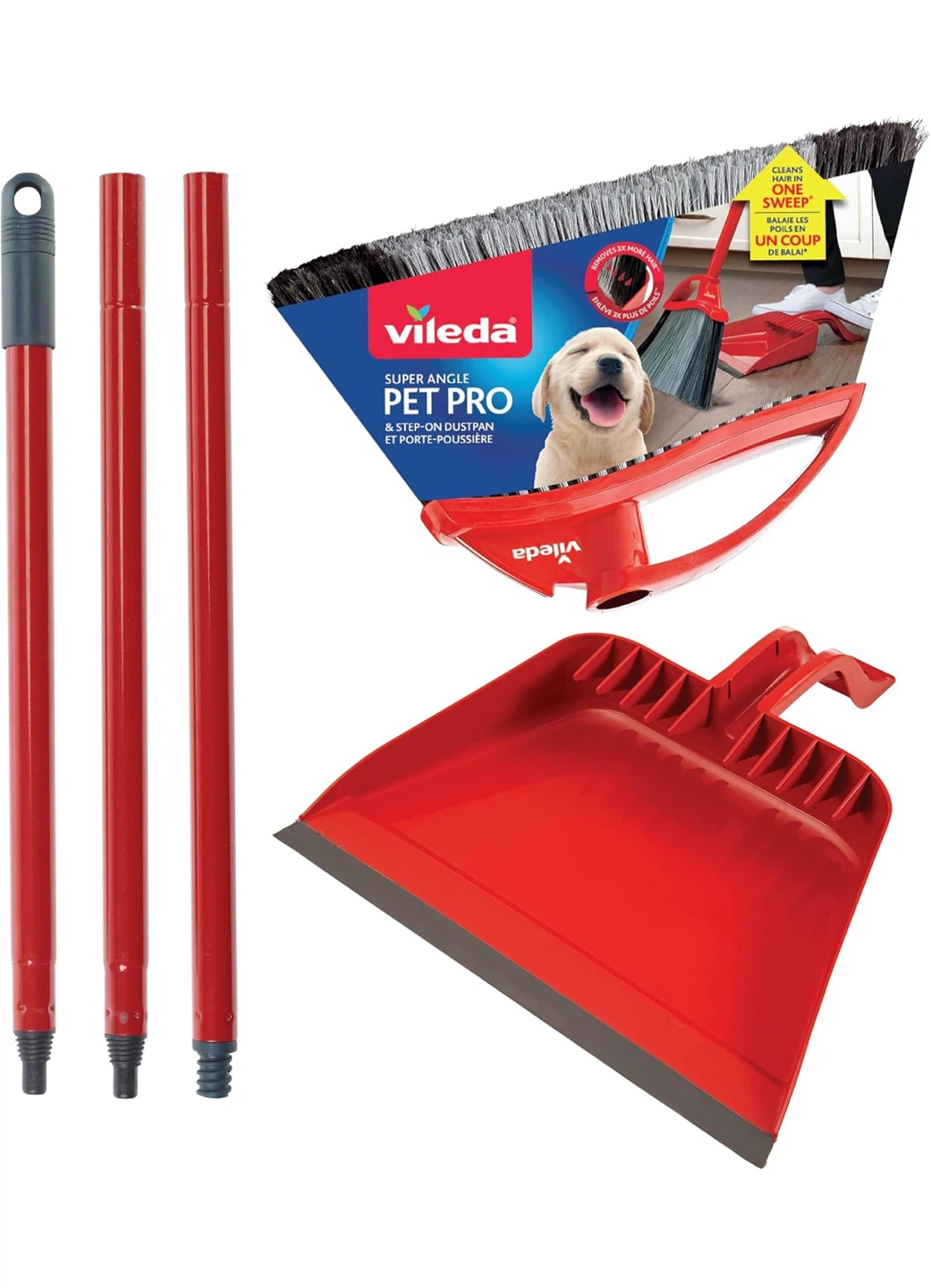 Vileda Super Angle Pet Pro Broom and Dustpan Set - photo 5