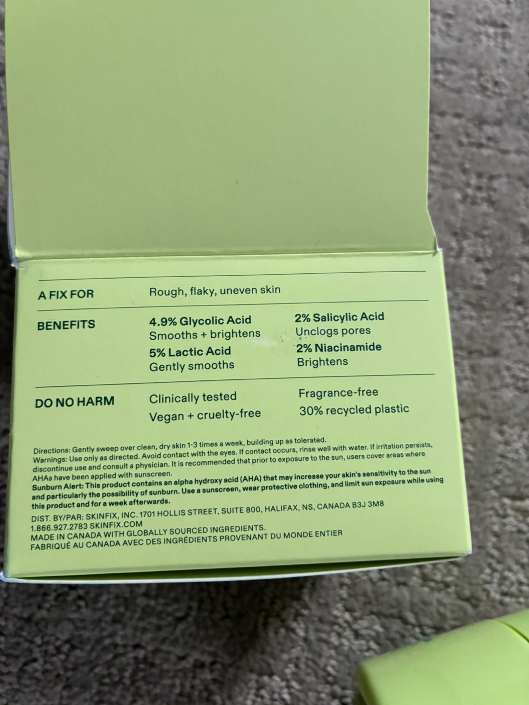 Skinfix AHA/BHA Niacinamide Exfoliating Pads - 60 ct - photo 5
