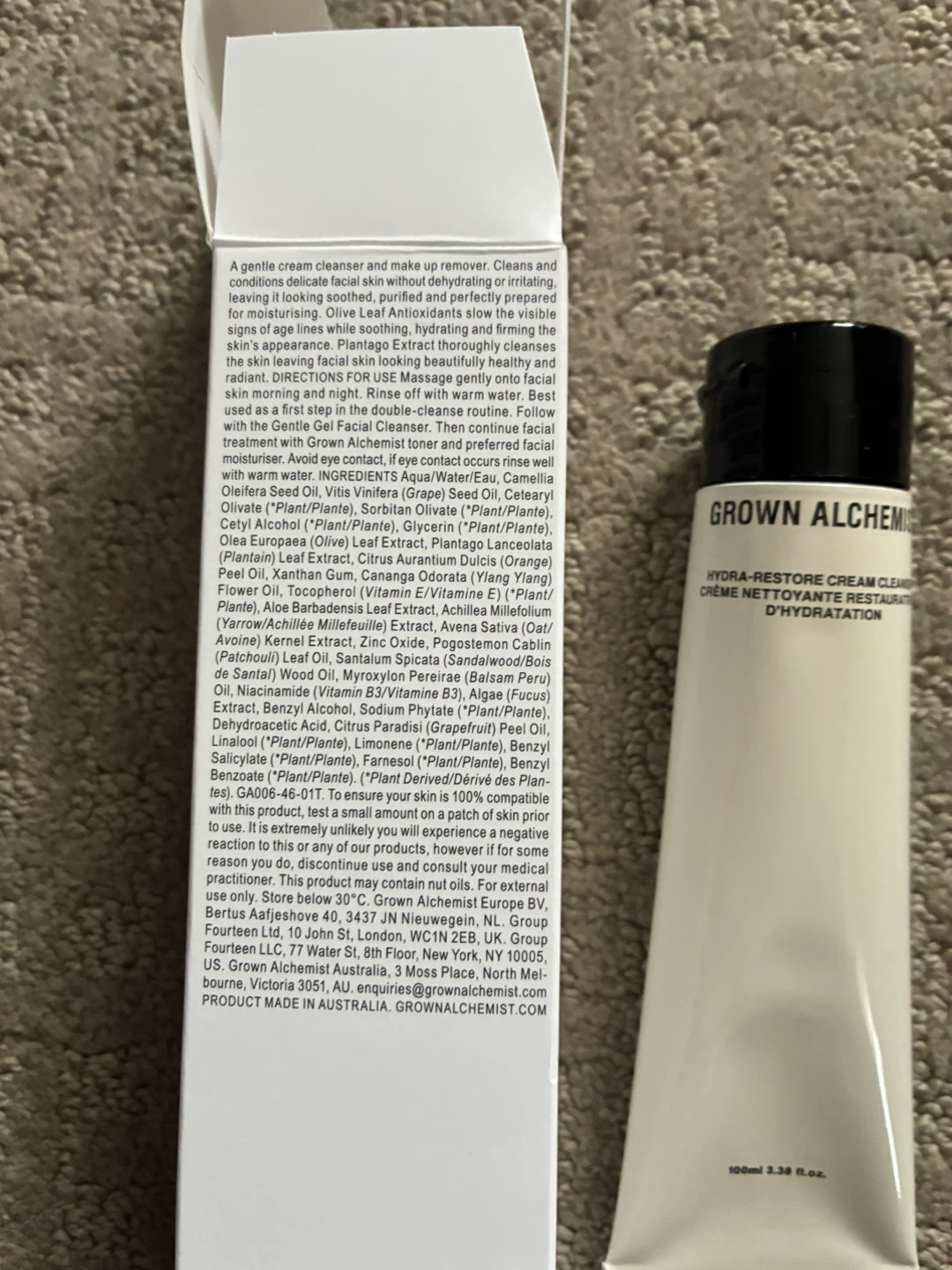 Grown Alchemist Hydra-Restore Cream Cleanser 3.38 fl oz - photo 2