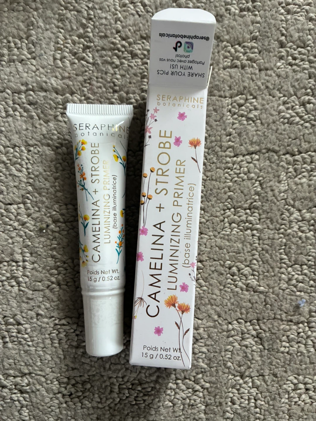 Seraphine Botanicals Camelina + Strobe Luminizing Primer