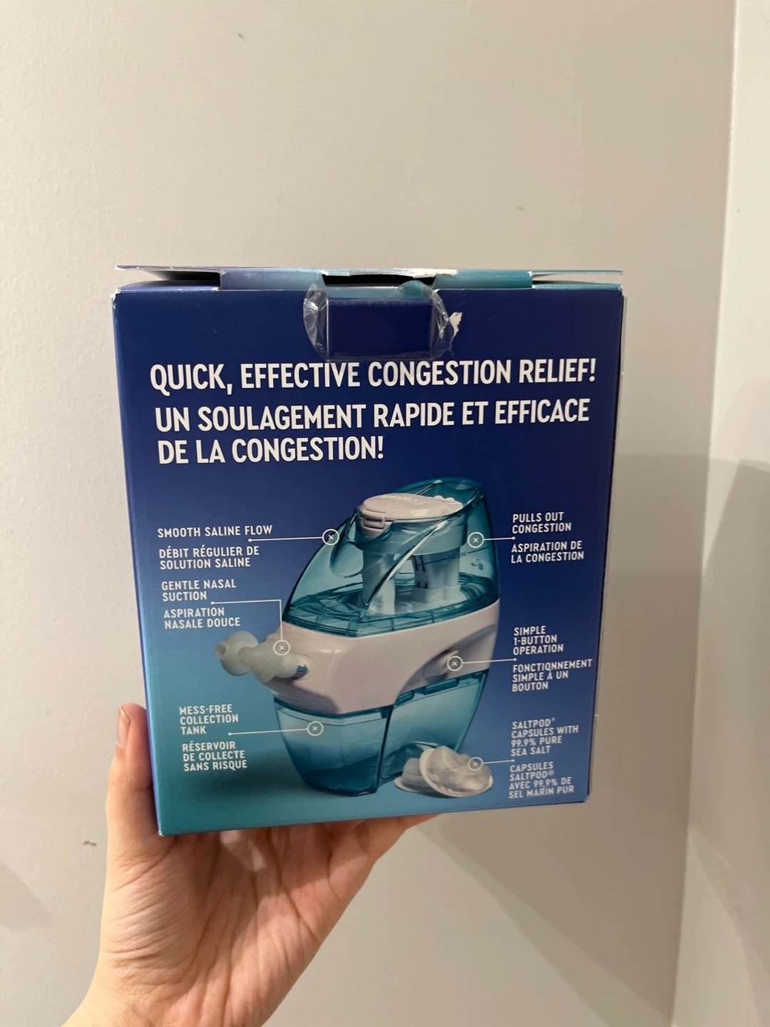 Navage Nasal Congestion Relief System with 30 SaltPod Capsules - photo 3