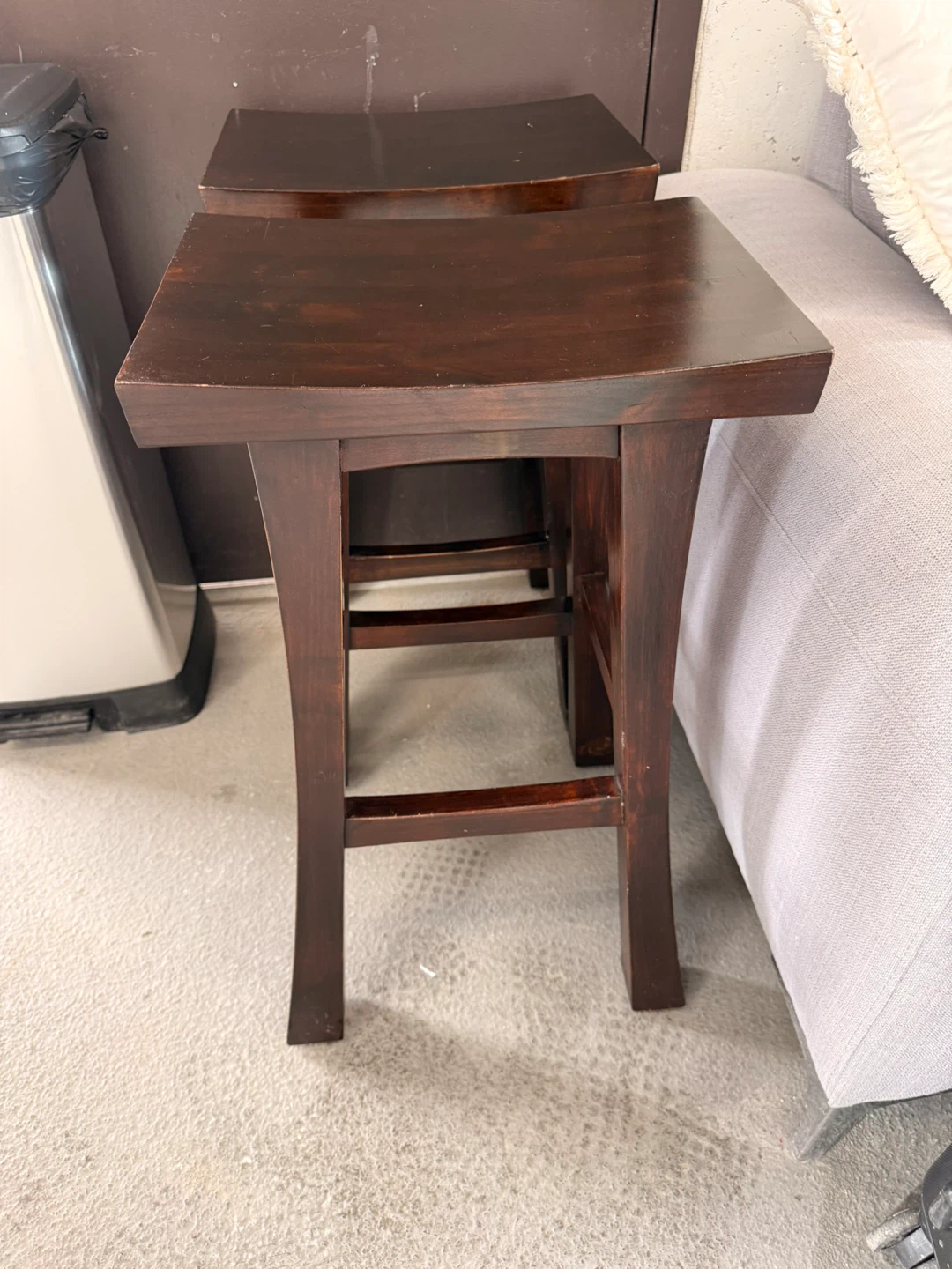 Urban Barn Wooden Bar Stool - photo 2