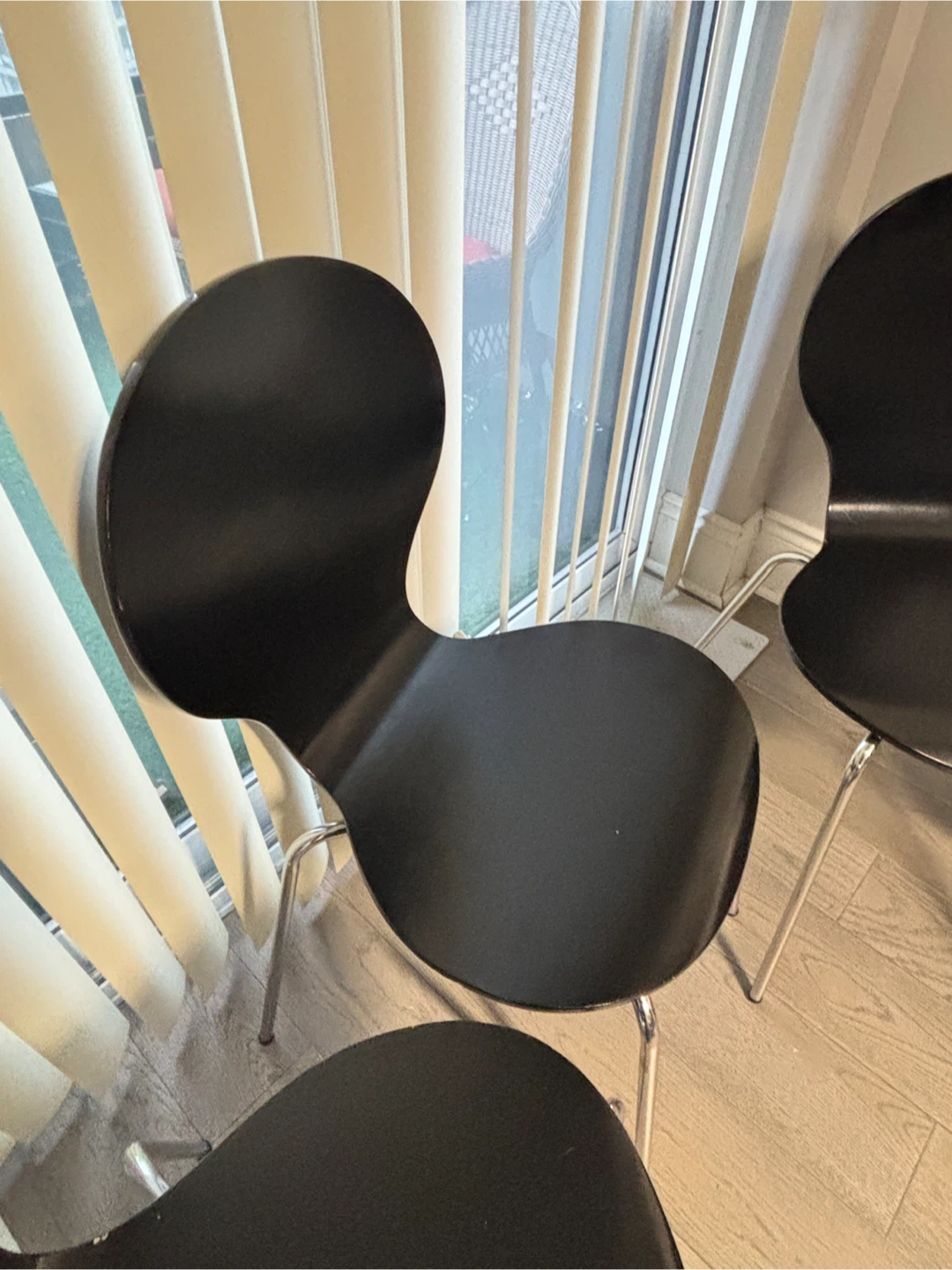 Set of 4 Black Structube Dining Chairs - photo 4